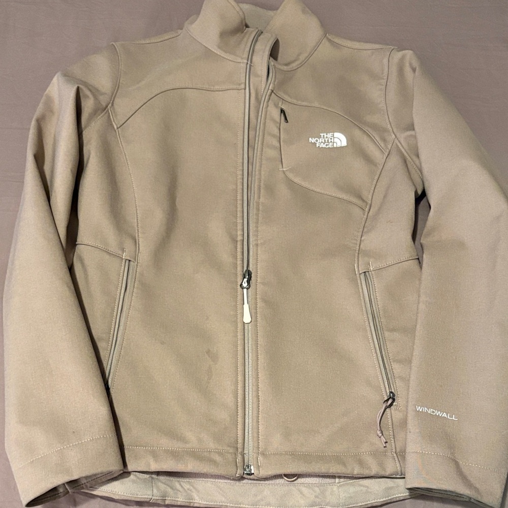 The North Face Beige Windwall Jacket